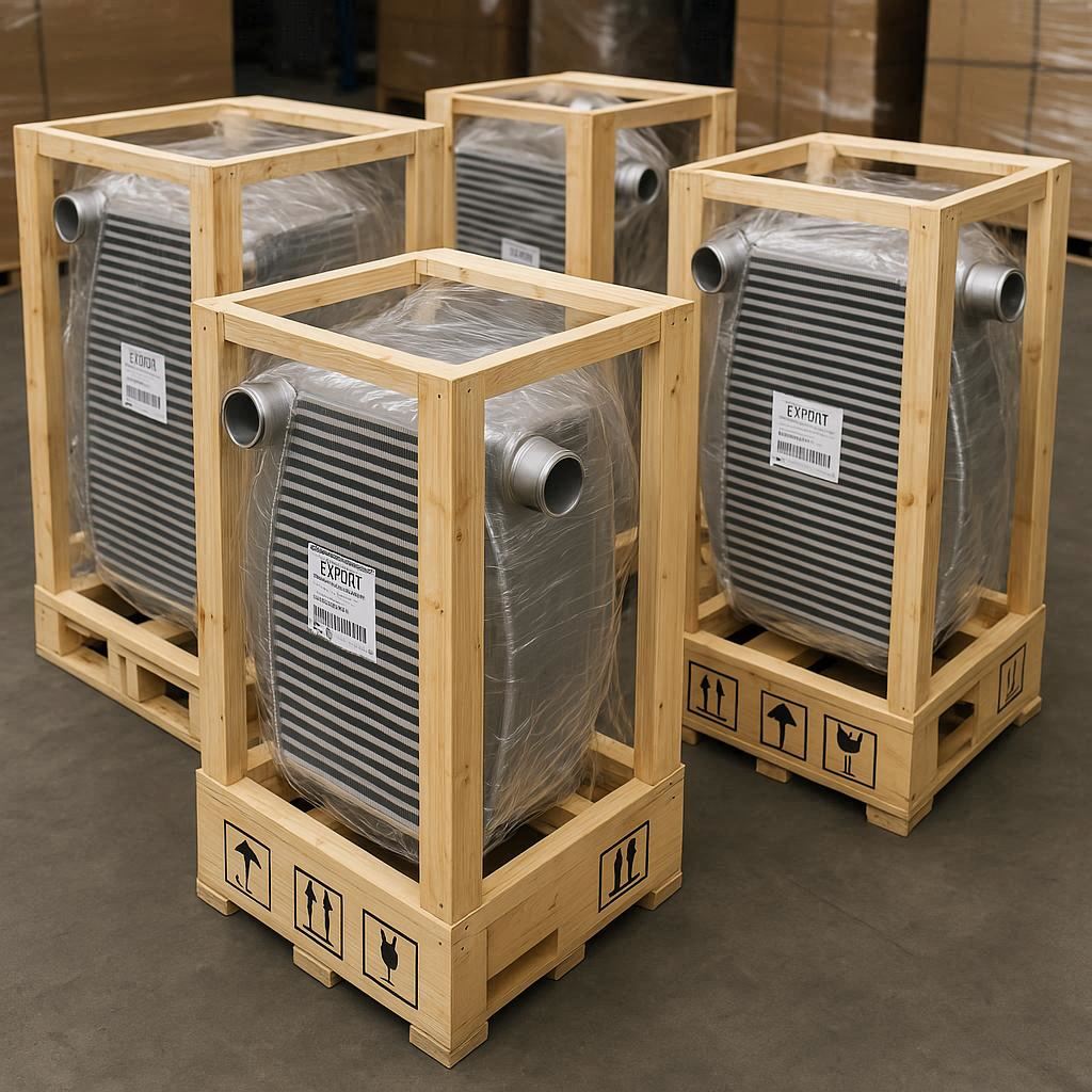 Intercooler systems Isuzu D-Max V-Cross packed for international export supply