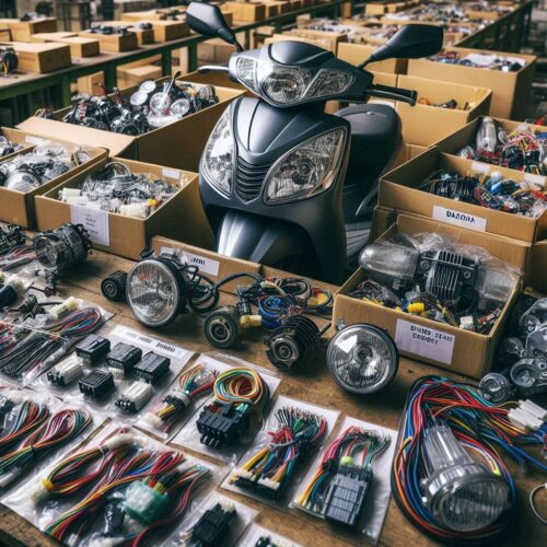 Headlights, Tail Lamps, Wiring Harnesses, CDI Units for Bajaj and TVS Scooters