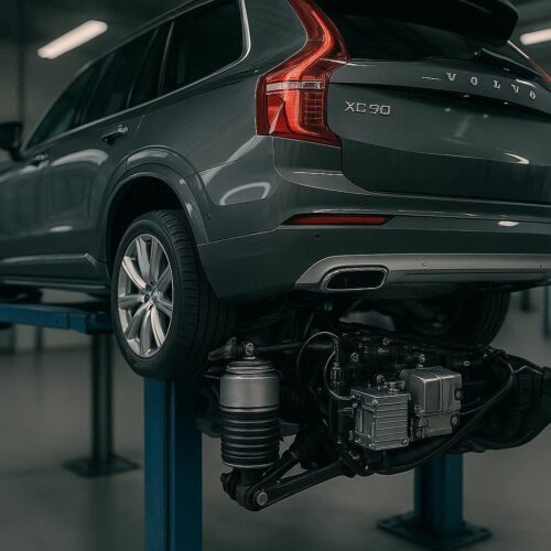 Advanced air suspension system for Volvo XC90 luxury SUV for global markets.