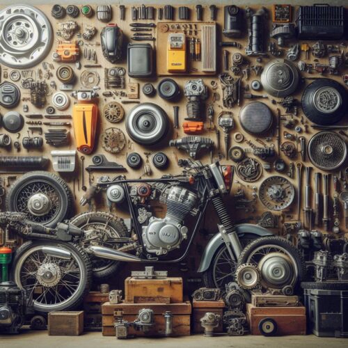 Engine and Body Spare Parts for Bajaj and TVS Motorcycles