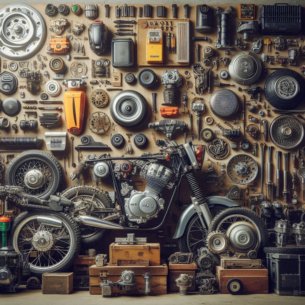 Engine and Body Spare Parts for Bajaj and TVS Motorcycles