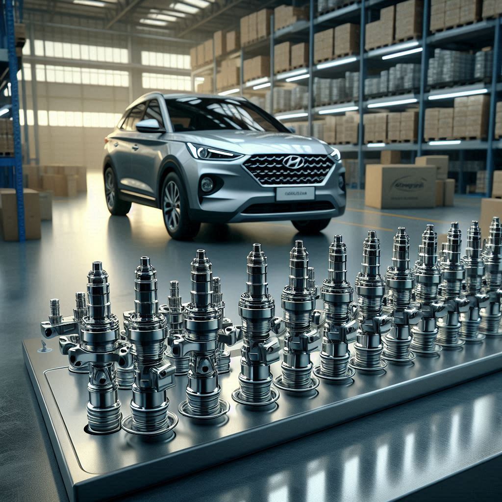Fuel injector nozzles for Hyundai Creta in export packaging.