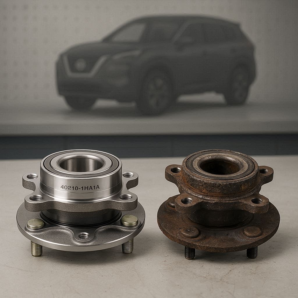 High-durability wheel bearings for Nissan export vehicles – parts 40210-1HA1A & 43210-1HA1A