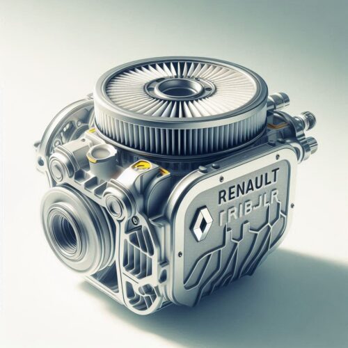 Close-up of Renault Triber air filter assembly.