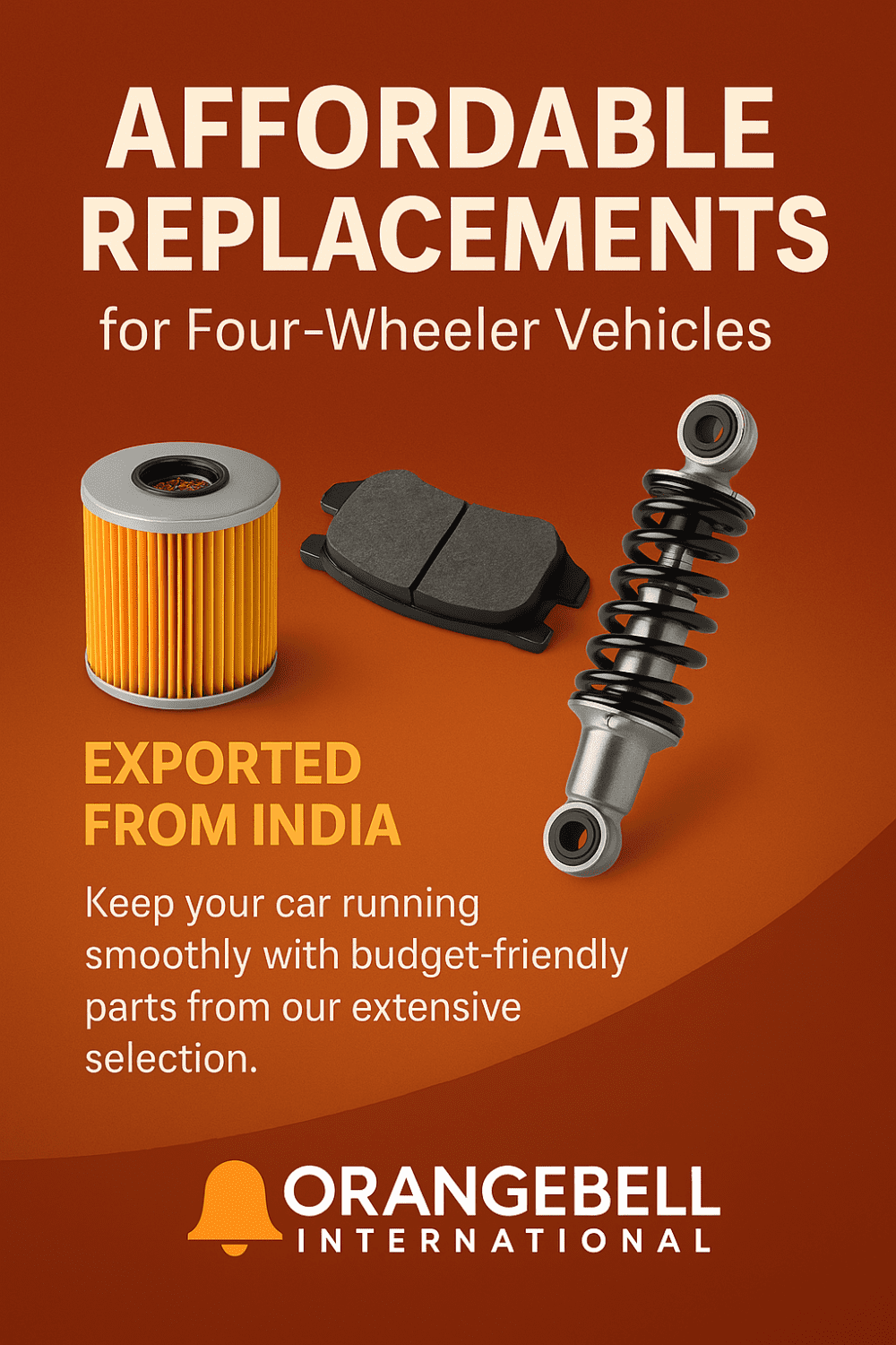 Affordable replacement parts for four-wheeler vehicles exported from India
