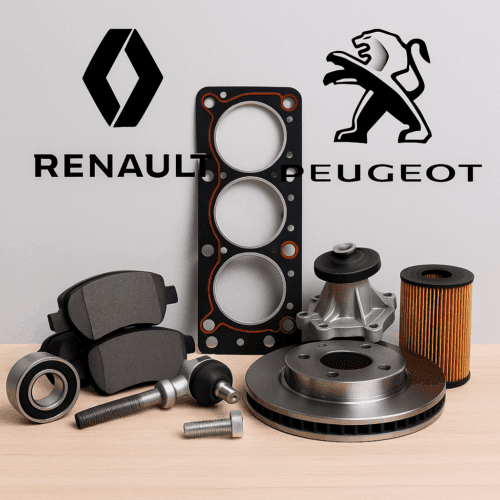 Renault and Peugeot vehicle spare parts arranged for export from India by Orangebell International