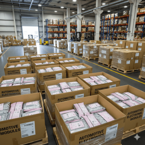 export packaging for automotive electronic control modules