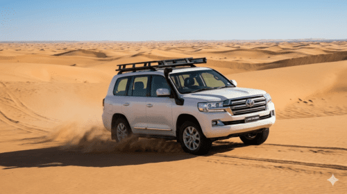 Toyota Land Cruiser driving off-road
