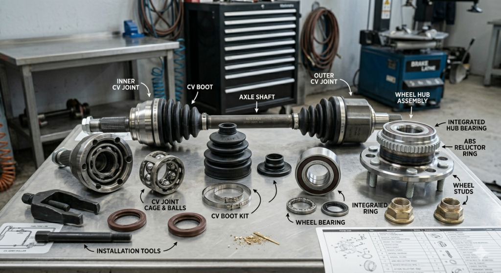 Mahindra Thar differential and axle parts export