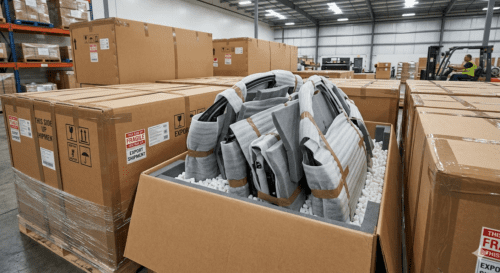 Body parts export packaging for Indonesia