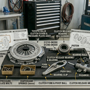 Toyota Hilux clutch release bearing and pressure plate supply