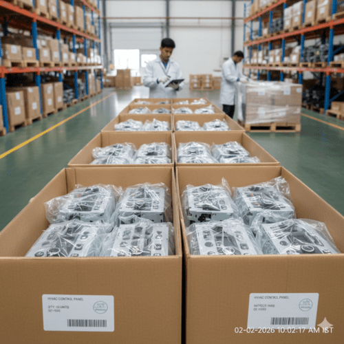 HVAC control panel export packaging