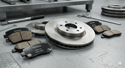 Toyota Land Cruiser brake pads and disc rotors for Saudi Arabia export