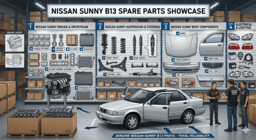 Nissan Sunny auto parts for Ethiopia export