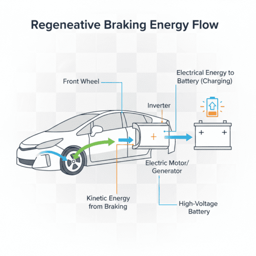 regenerative braking energy flow diagram