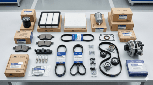 Hyundai Accent spare parts ready for export
