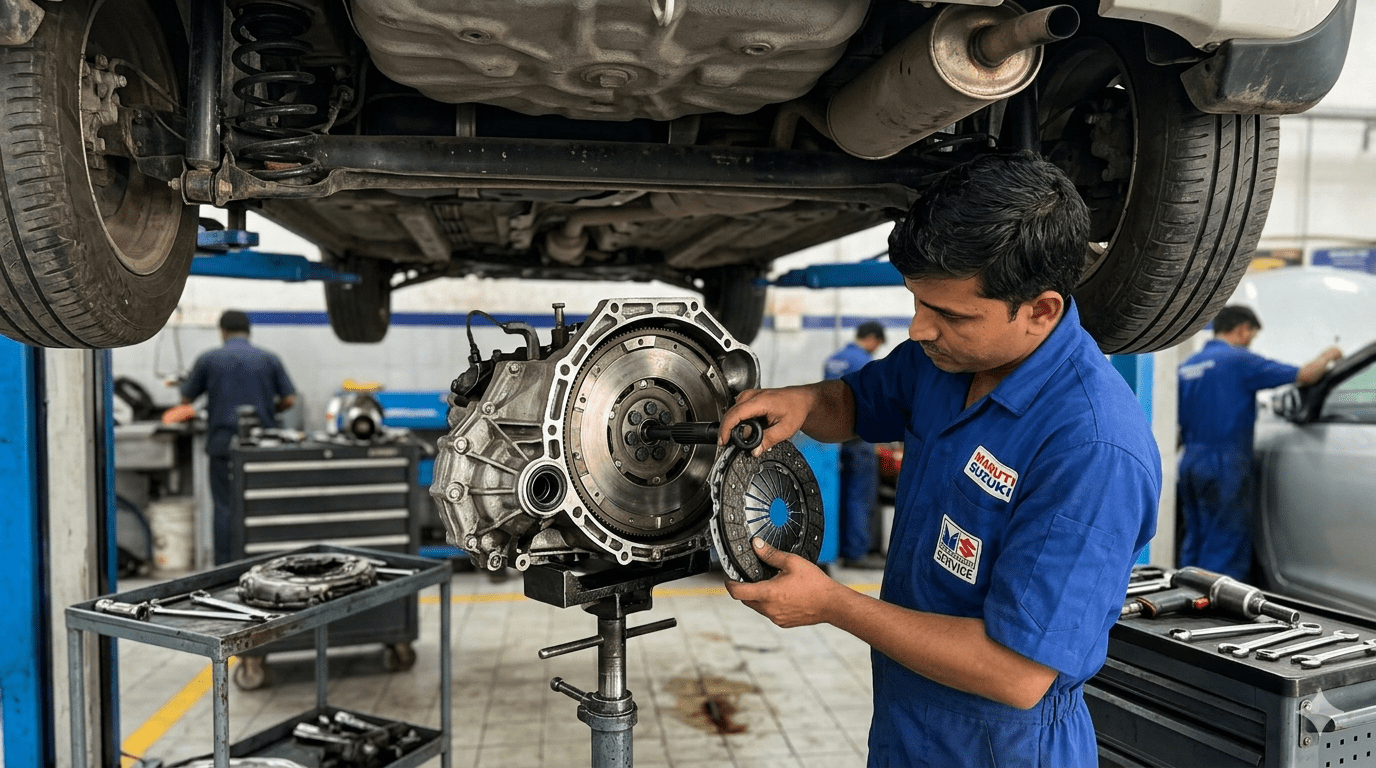 Maruti Suzuki Swift clutch plate installation