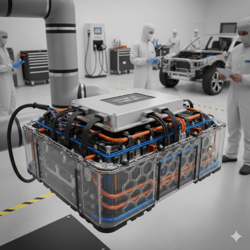 battery management system integrated inside electric vehicle
