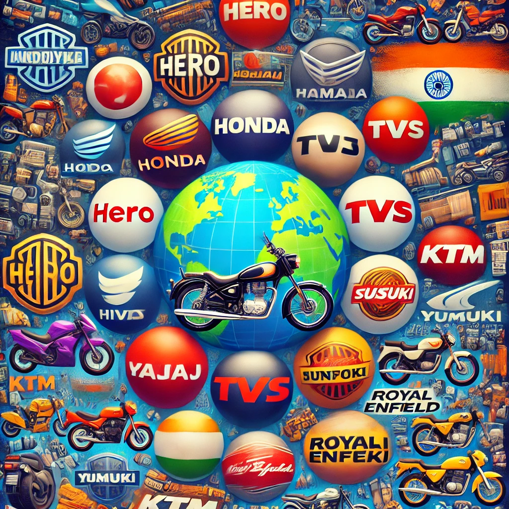 Two-Wheeler Auto Parts & Tools with Manufacturer Brand Names for Global Export