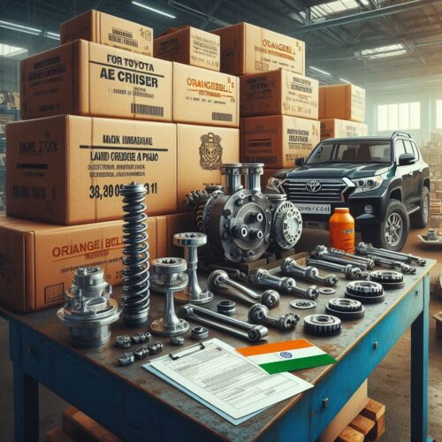 Spare parts for Land Cruiser and Prado exported from India by Orangebell International